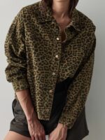Animal print Τζιν Τζάκετ