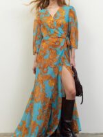 BSB Μάξι Εμπριμέ Κρουαζέ Φόρεμα