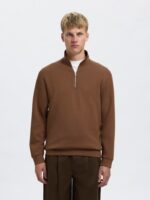 SELECTED HOMME Slhemanuel Soft Zip High Neck Sweat