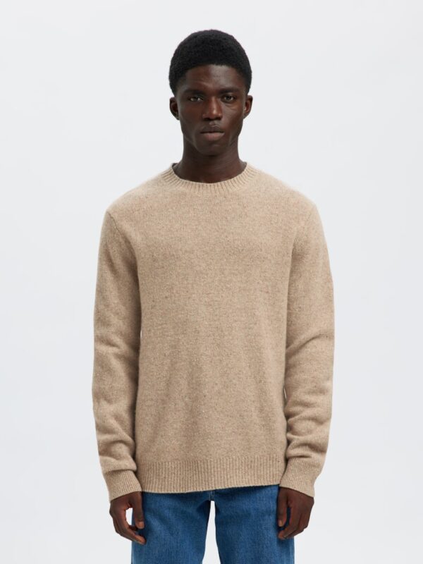 SELECTED HOMME Slhneil ls Knit Neps Crew Neck