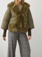 Puffer Μπουφάν Με Συνθετική Γούνα - Image 3