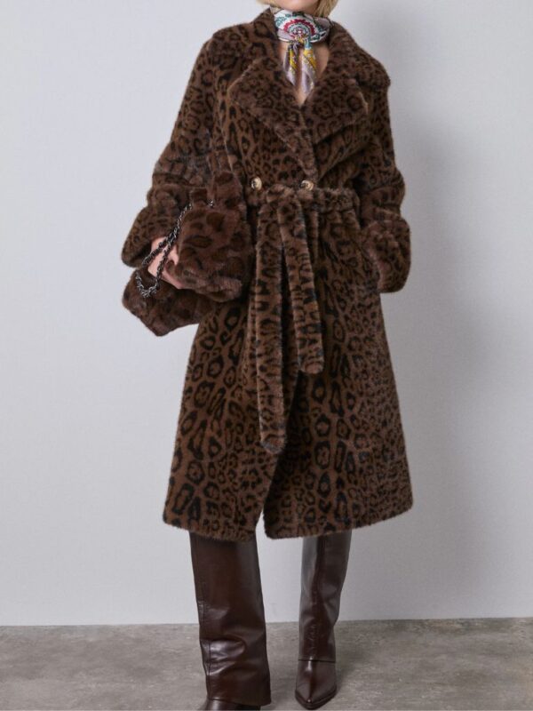Μακριά Leopard Γούνα