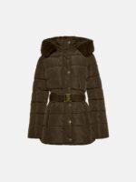 Μπουφάν Με Κουκούλα Και Faux Γούνα - Image 4