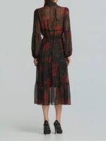 Σεμιζιέ Εμπριμέ Φόρεμα με όψη μουσελίνας - Image 2