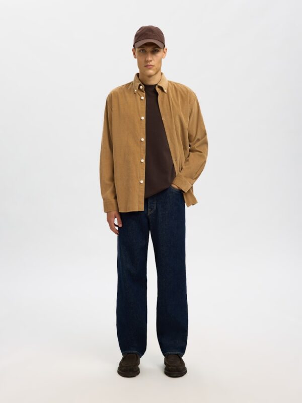 SELECTED HOMME Slhregdanni Cord bd ls Shirt