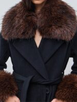 Μακρύ Παλτό Με Γούνινες Λεπτομέρειες - Image 3