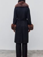 Μακρύ Παλτό Με Γούνινες Λεπτομέρειες - Image 5