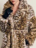 Μακριά Animal Print Γούνα - Image 4