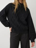 Πουλόβερ Ζιβάγκο Με Χοντρή Πλέξη Και Στρας - Image 2