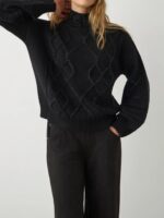 Πουλόβερ Ζιβάγκο Με Χοντρή Πλέξη Και Στρας - Image 4