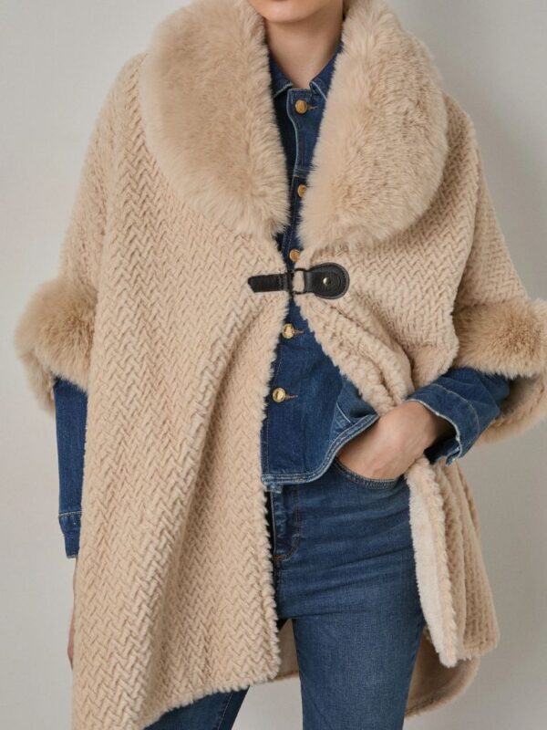 Κάπα Με faux Γούνα