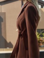 Μακρύ Παλτό Με Κρουαζέ Δέσιμο - Image 2