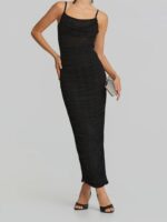 Φόρεμα Aπό Tούλι Mε Σούρες - Image 2