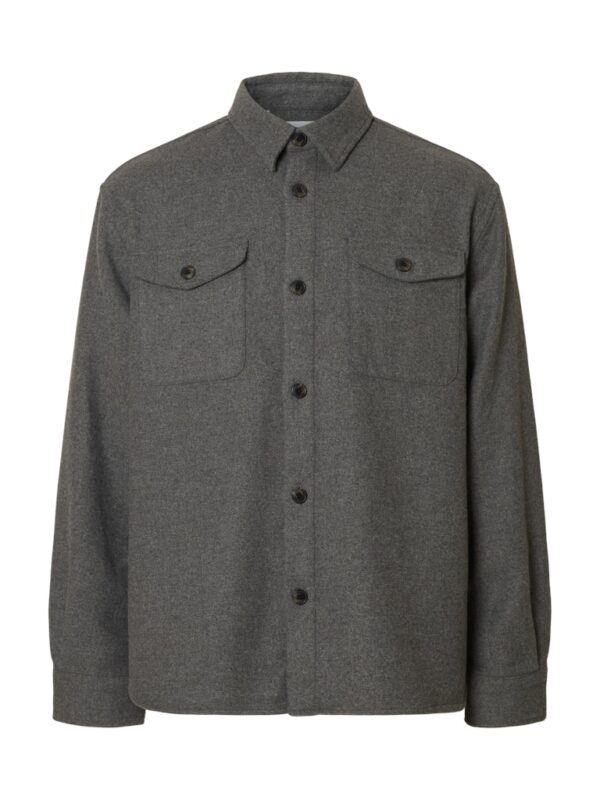 SELECTED HOMME Slhrlxpablo Wool Blend Overshirt