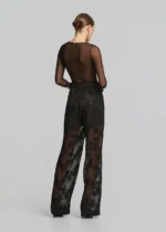 Ψηλόμεσο Παντελόνι Από Απλικέ Δαντέλα - Image 5