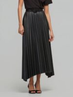 Πλισέ Φούστα Σε Δερμάτινη Όψη - Image 3