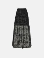 Μάξι Φούστα Από Devore Ύφασμα - Image 4