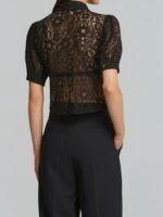 Κροπ Πουκάμισο Από Δαντέλα Με Βολάν - Image 4