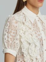 Κροπ Πουκάμισο Από Δαντέλα Με Βολάν - Image 4