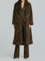 Μακρύ Παλτό Με Όψη Γούνας - Image 2