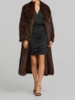 Μακρύ Παλτό Με Όψη Γούνας - Image 2