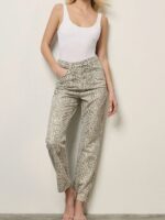 Mandy Straight Leg Αnimal Ρrint Τζιν