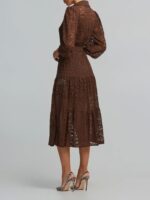 Μάξι Σεμιζιέ Φόρεμα Από Δαντέλα - Image 4