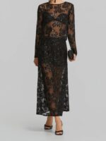 Μίντι Φούστα Από Τούλι Με Παγιέτες - Image 3