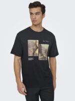 ONLY & SONS Onsmonalisa Life rlx ss Lic Tee vd