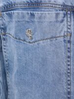 Denim overshirt Mε Kοψίματα - Image 5