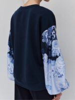 Φούτερ Mε Σατέν Φλοράλ Μανίκια - Image 3