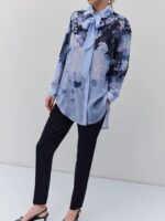 Φλοράλ Πουκάμισο Με Δέσιμο Στο Λαιμό - Image 2