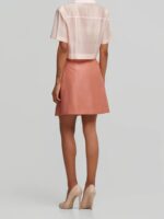 Μίνι Φούστα Με Πιέτες Με Μεταλλιζέ Υφή - Image 3