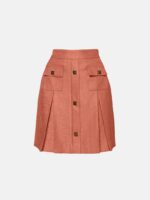 Μίνι Φούστα Με Πιέτες Με Μεταλλιζέ Υφή - Image 4