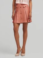 Μίνι Φούστα Με Πιέτες Με Μεταλλιζέ Υφή - Image 2