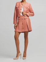 Κροπ Σακάκι Με Μεταλλιζέ Όψη - Image 2