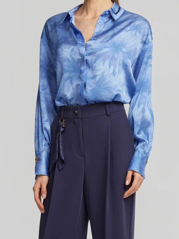 Εμπριμέ Πουκάμισο Με Διακόσμηση Στο Γιακά