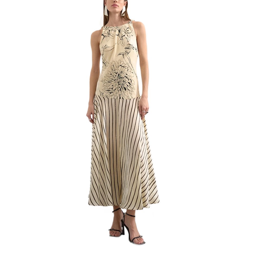 31000734-oyster-white_topshop_women_dress_ecru_black_brown_1 MILLE SLEEVELESS MAXI DRESS WOMEN TOPSHOP - Image 1