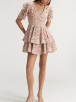 Μίνι crochet Φόρεμα Με Βολάν - Image 2