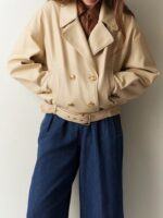 Δερματίνη Μπουφάν Με Ζώνη - Image 2