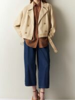 Δερματίνη Μπουφάν Με Ζώνη