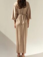 Μάξι Κρουαζέ Σατέν Φόρεμα - Image 3