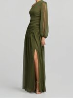Μάξι Φόρεμα Με Έναν Ώμο - Image 3
