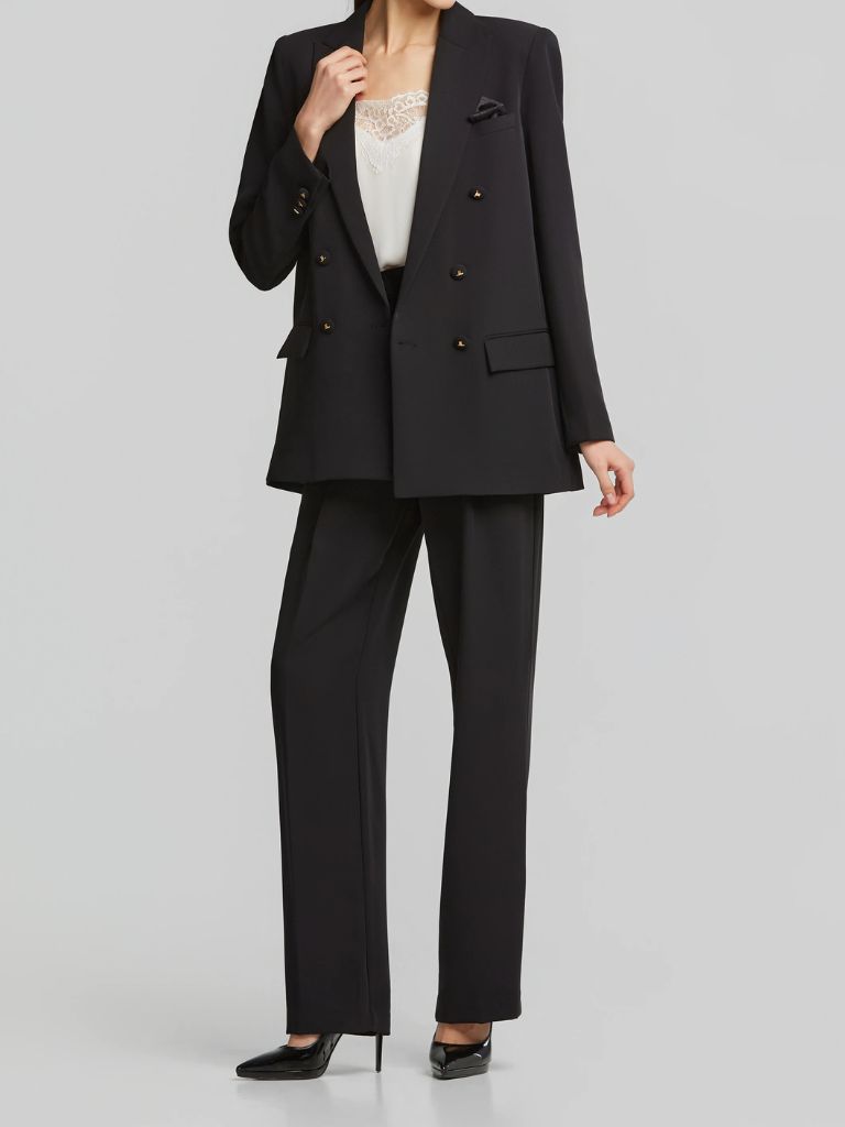 LYNNE_055_514002_80-1 Σταυρωτό Σακάκι Με Ποσέτ - Image 1