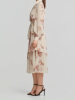 Εμπριμέ Φόρεμα Με Βολάν - Image 4