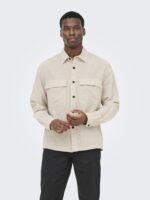 ONLY & SONS Onscaiden ls Overshirt Linen Blend