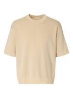 SELECTED MEN Slhmattis ss Plaited Relaxed Crew Neck
