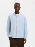SELECTED MEN Slhregclay Linenblend ls Shirt Band - Image 3
