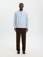 SELECTED MEN Slhregclay Linenblend ls Shirt Band - Image 4