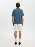 SELECTED MEN Slhmattis ss Linen Blend Struc Polo - Image 4